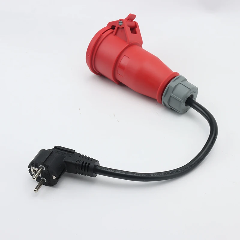 For Protable Charger type 2 schuko to CEE Socket Electric car vehicle 32A Female 5 pins charging cable adapter connector