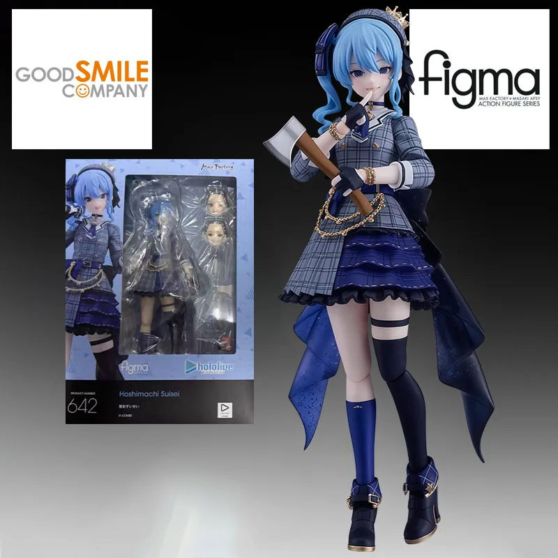 

GSC Genuine FIGMA Anime Figure #642 Hoshimachi Suisei 145mm Action Figure Toys for Boys Kids Gift Collectible Model Ornaments