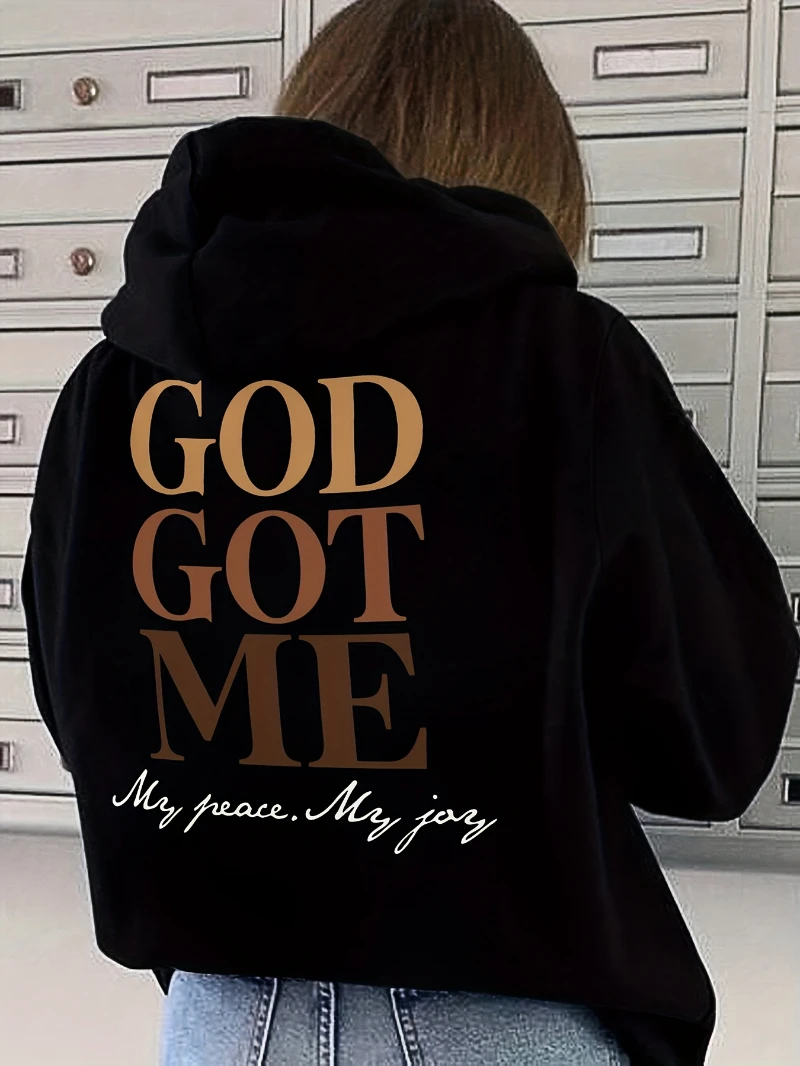 

2025 Autumn and Winter Heavyweight Hoodie Sweatshirt Black Religious High-end Luxury Is for Both Men and Women Top Y2k