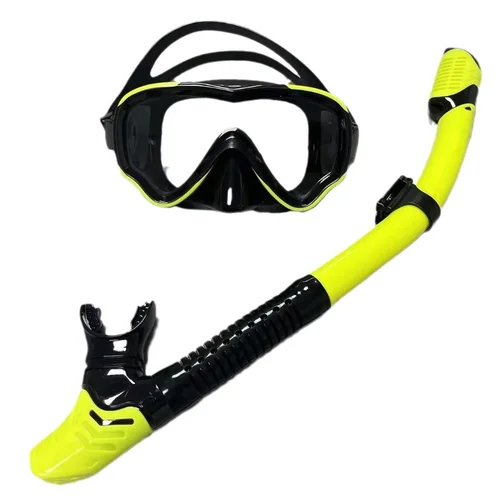 Imagen 2 del producto Máscara de buceo kit de buceo vidrio templado panorama profesional equipo de buceo entrenamiento de natación adultos adolescentes