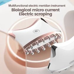 Infrared Electric Guasha Massager EMS Body Shaping Gua Sha Meridian Scraping Brush Face Neck Lifting Eliminate Edema Therapy