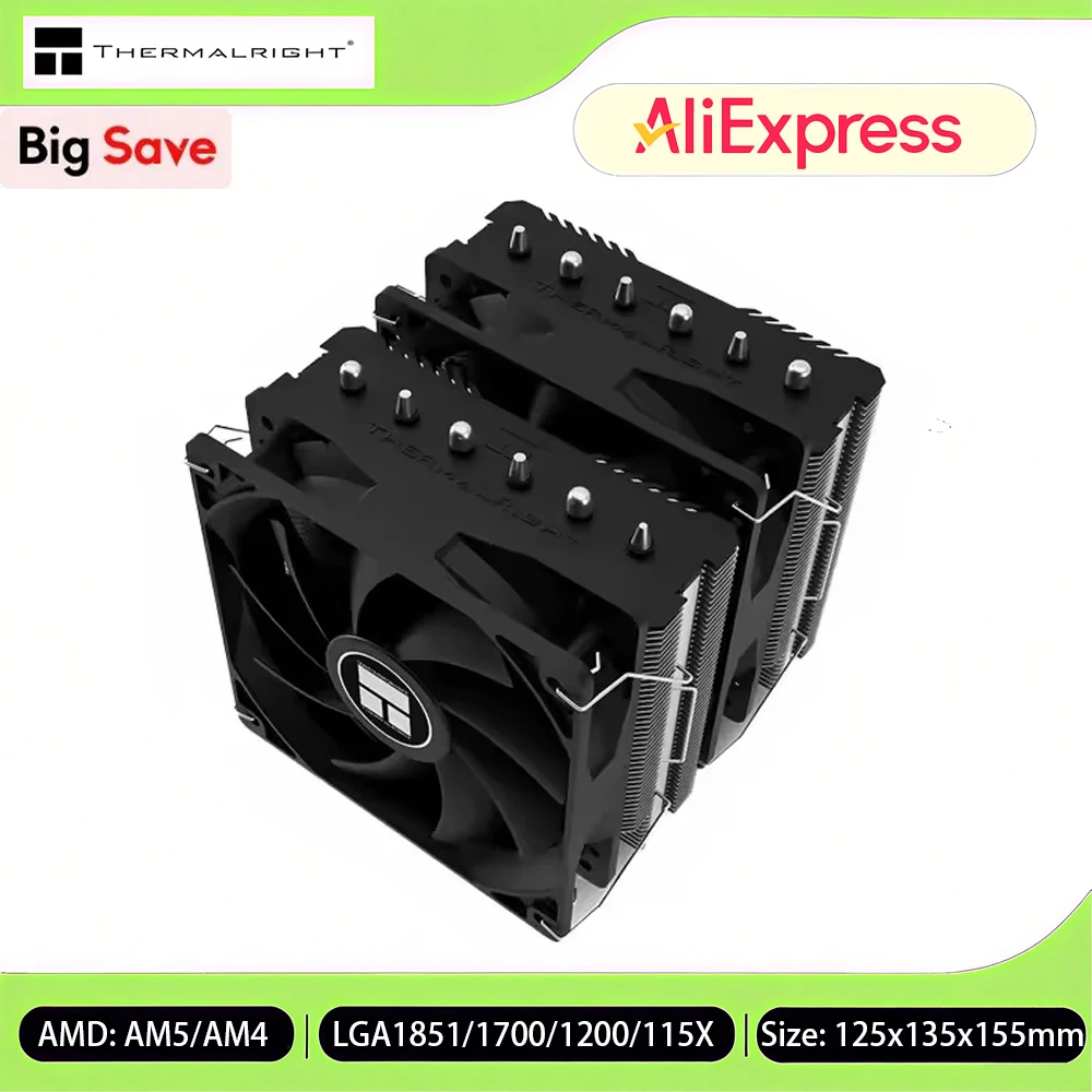 

Thermalright Peerless Assassin 120 SE CPU Cooler Technology Dual 120mm PWM Fan Air Cooler for AM4 AM5 Intel LGA 1851/1700/15XX