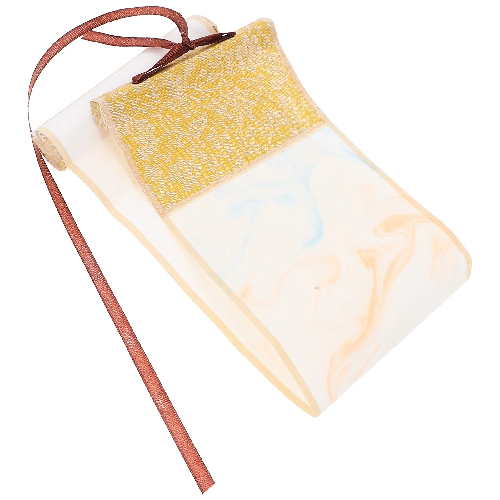 

Vintage Blank Hanging Batik Design Chinese Calligraphy Paper Semiraw Surface For Drawing Writing Gilded Wall Art