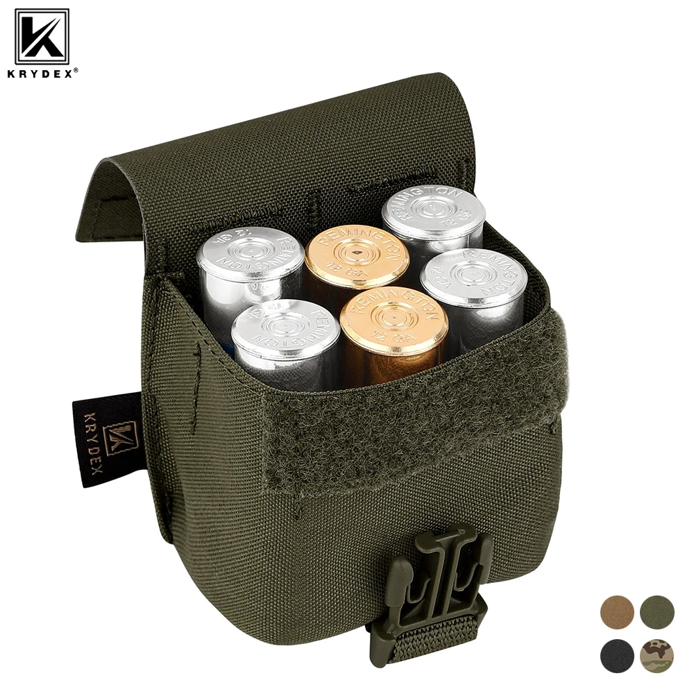 

KRYDEX Tactical Frag Grenade Pouch MOLLE EDC Small Waist Storage Tool Pouch Glove Bag for Outdoor Sports