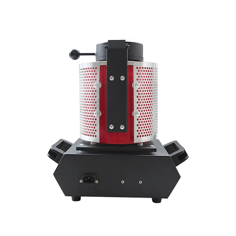 

Black/White 3KG Mesh Melting Furnace Small Crucible High Temperature Furnace Metal Melting Furnace