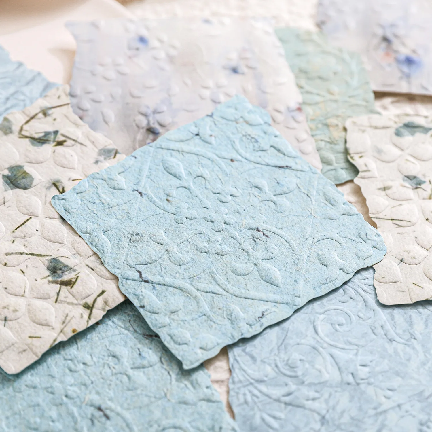 20pcs/lot Memo Pads Material Paper floating flower like a shadow Junk Journal Scrapbooking Retro Background Decoration Paper