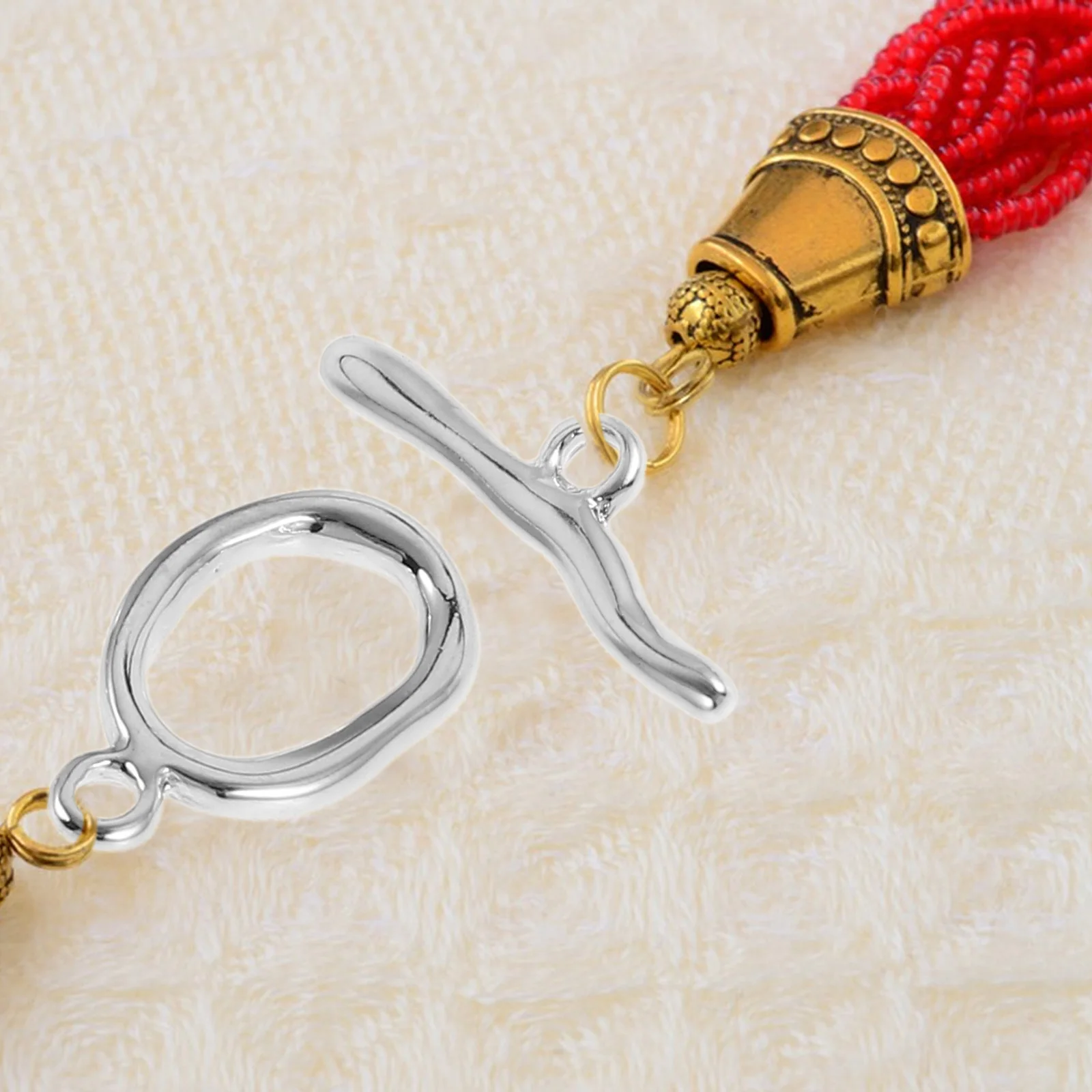 

5 Sets OT Metal Clasps Chain Connector Jewelry Making Necklace Bracelet Anklet DIY Supplies Findings Accessories