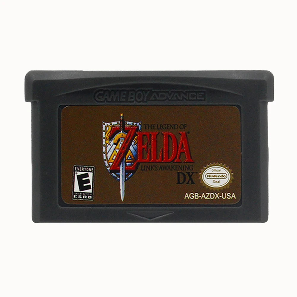 GBA Game Zelda Series 32-Bit-Videospiel-Cartridge-Konsole, Speicherkarte, Minish-Kappe, vier Schwerter für GBASP NDSL, USA-Version