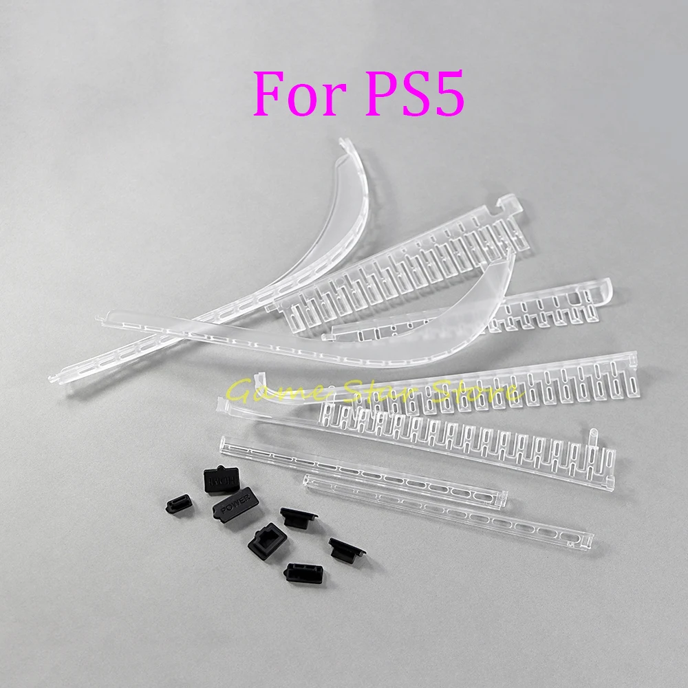 5sets-replacement-for-playstation-5-ps5-game-console-silicone-dust-plug-anti-dust-cover-dustproof-case-kits