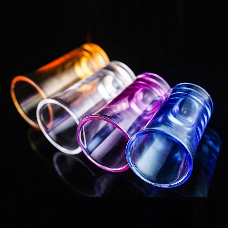 6PCS Shot Glass Plastic Spirits Shot Cup Party Bar Club Drinking Tool Wedding Party Wine Glasses Cocktail Pint Bullet Vodka Cups