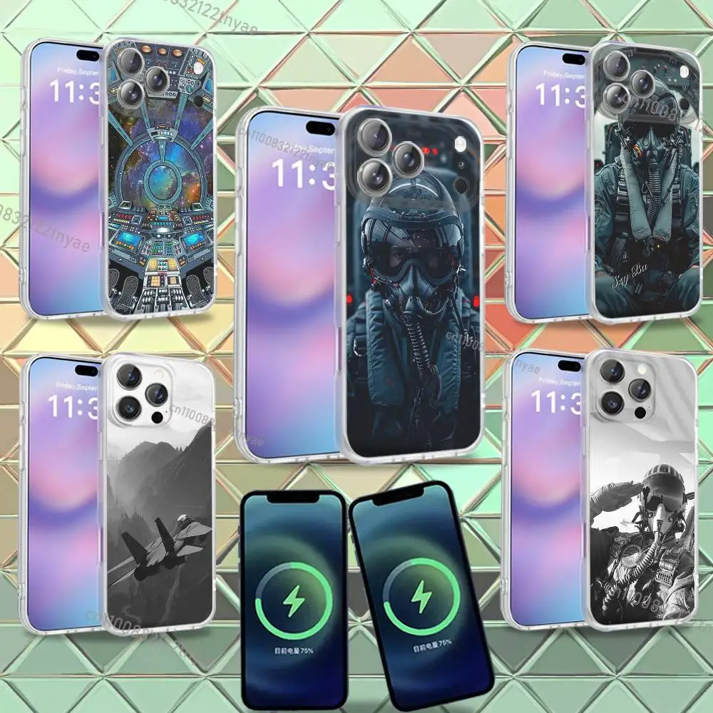 

Aviation Aeroplane Pilot Cockpit Phone Case For iPhone 16,14,11,17,13,15,12Air,Plus,Pro,Max,E,Mini Frosted for Magnetic Wireless