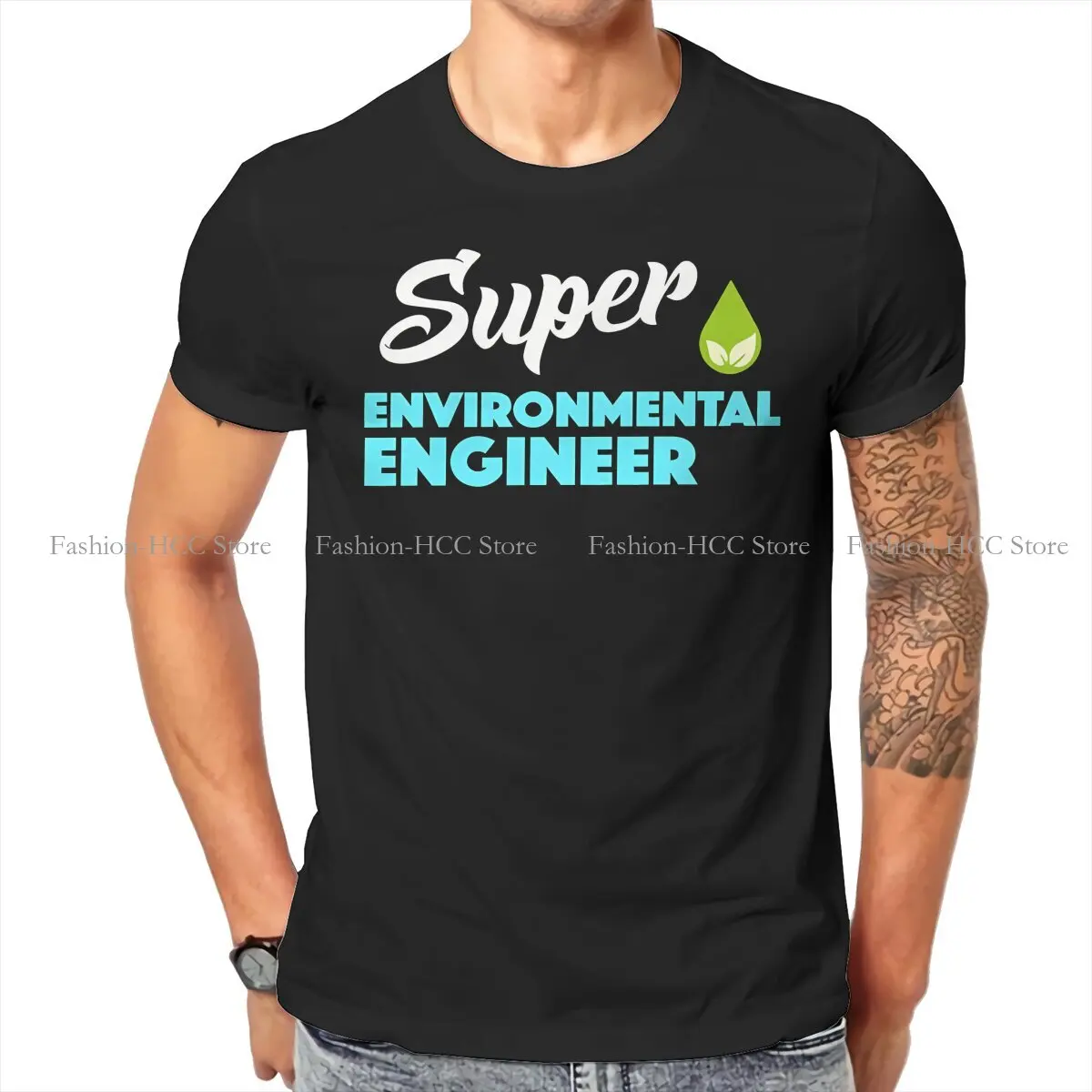 Environmental Protection and Technology TShirt for Men Super Engineer Humor Summer Sweatshirts T Shirt Novelty Trendy