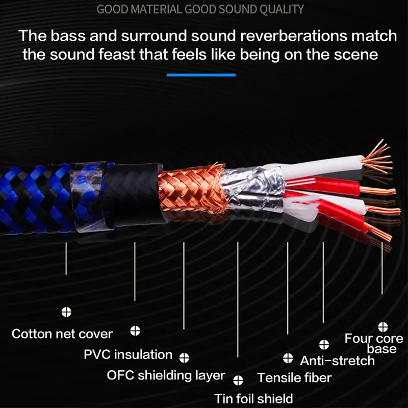 G2 HiFi 2 XLR ذكر إلى أنثى كابل التوازن كابل لكابل الميكروفون عالية الأداء #3