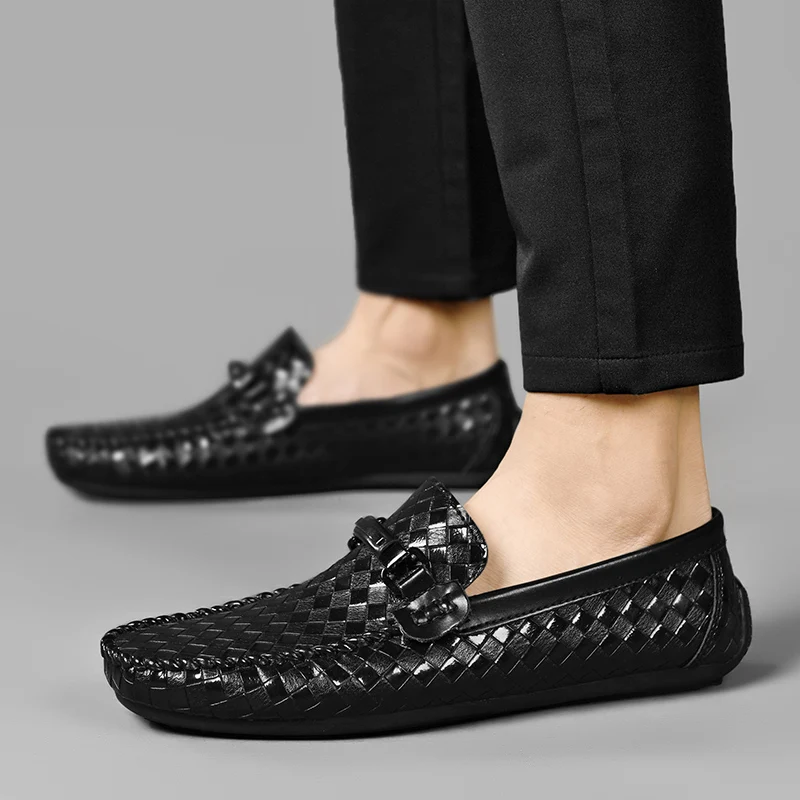 

Casual men's loafers Classic retro gentleman style Daily office driving Outdoor leisure business walking Hot selling Black shoes