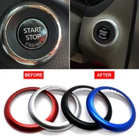 Car Engine Start Stop Decoration Ring Sticker For Nissan Qashqai J11 Lafesta Murano X-Trail etc Cima Auto Accessories Aluminum