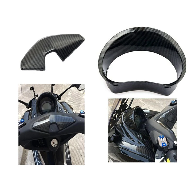 #68L (carbon fiber & black)For Yamaha NMAX155 125 150 2016-2019 Motorcycle Front Mask Cover,Automotive Parts & Accessories - view 4