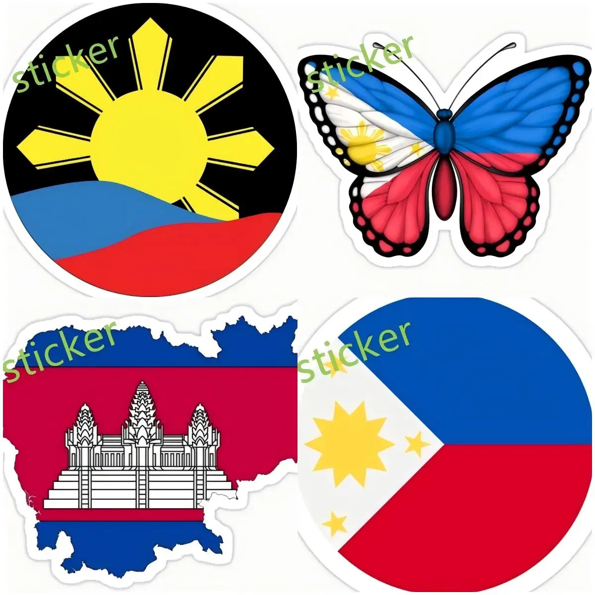 

Philippines Personalized JDM Car Stickers and Decal Creativity Cover scratches Motorcycle Bumper Window Windshield Accessories