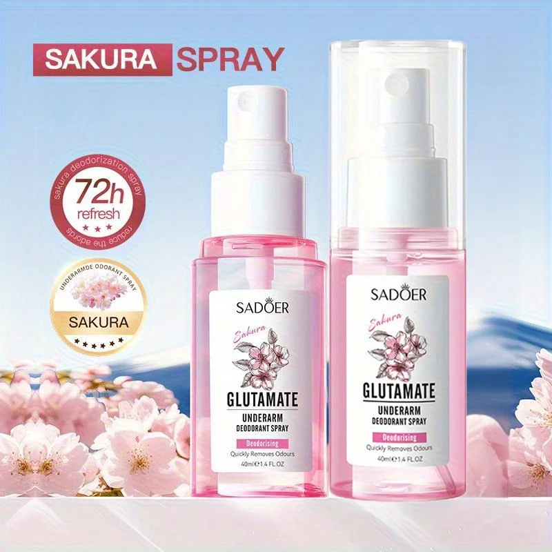 بخاخ Cherry Blossom Underarm - يزيل الروائح بسرعة، عطر يدوم طويلاً، بخاخ رائع تحت الإبط للنساء.