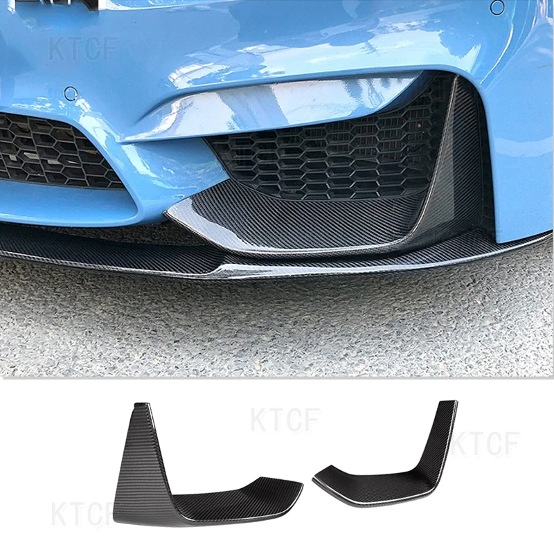 

Car Front Bumper Carbon Fiber Splitter Lip Diffuser Body Kit Spoiler Aprons Guard Protector For BMW F80 M3 F82 F83 M4 2014-2019