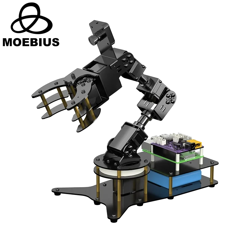 1.5Kg Belasting 6 Dof Robotarm Raspberry Pi Ai Visuele Herkenning Python Programmering Stem Robot Manipulator Klauw