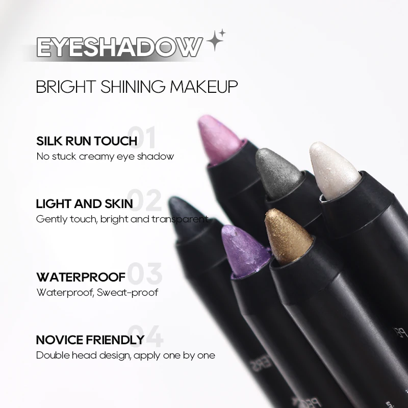 Stick Pearly Matte Eyeshadow Cream Smooth Nude Eye Makeup Liquid Contour Shadow Stick Waterproof Shimmer High Light Pen