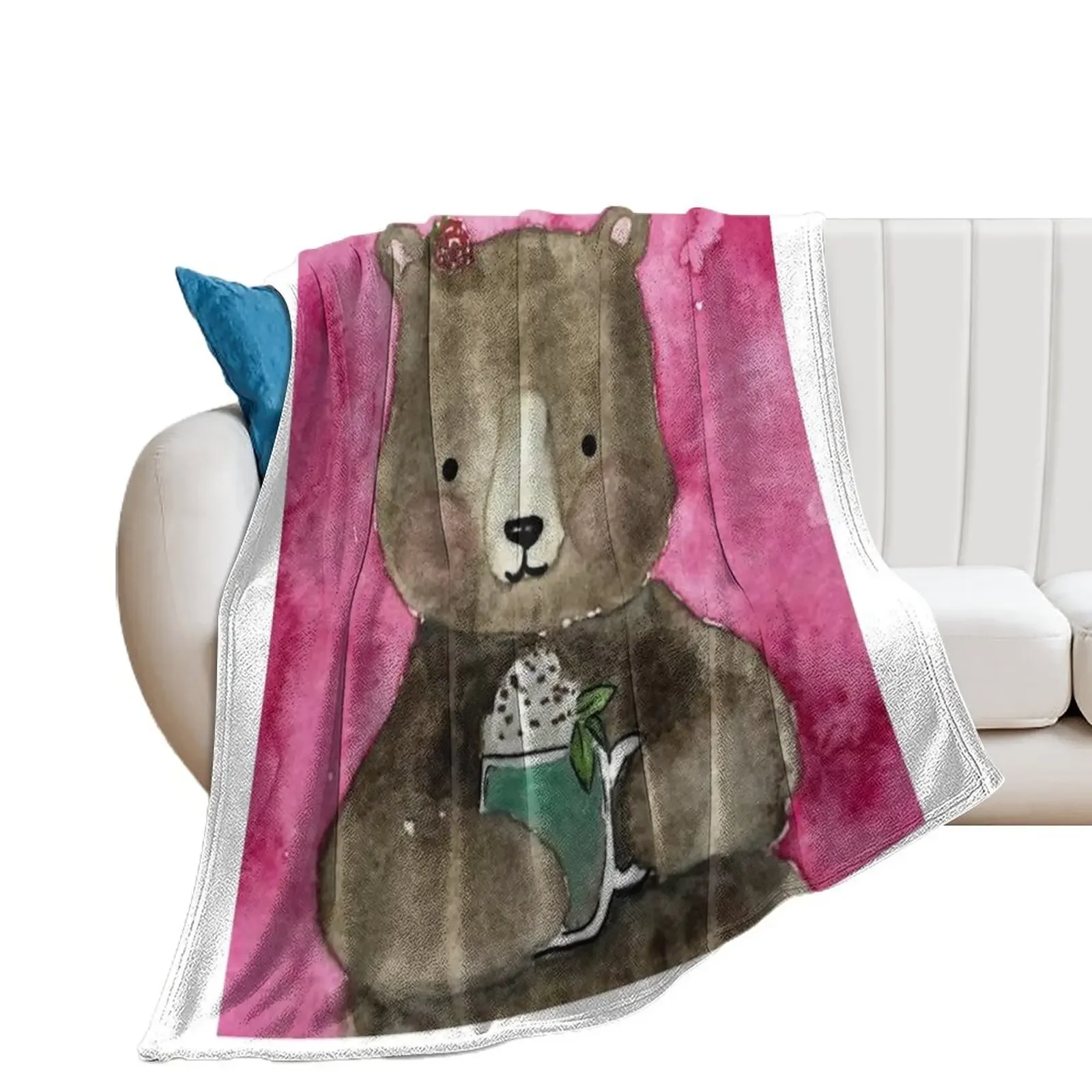 

A bear for a friend Throw Blanket Blankets For Baby Luxury Thicken Winter beds Blankets