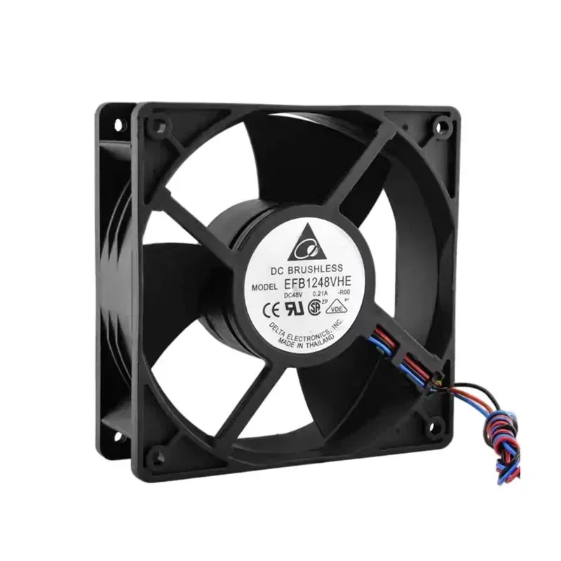 Delta EFB1248VHE 12cm 48v 0.21A 12038 3-wire detection, alarm, industrial fan