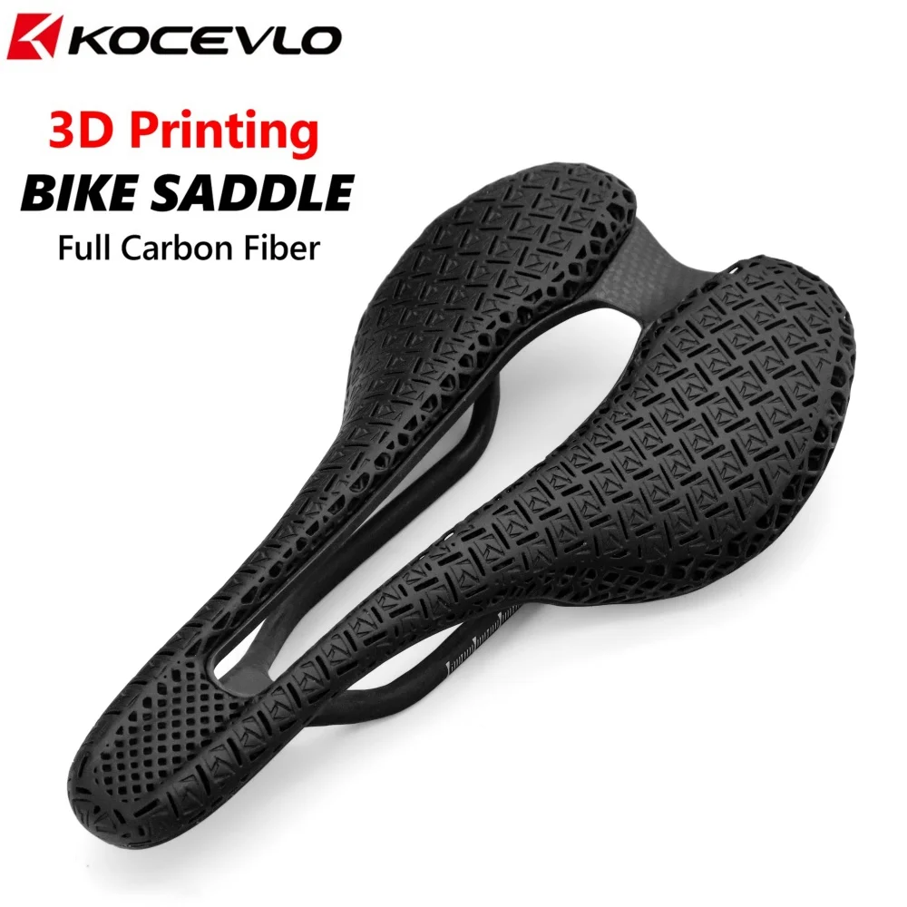 KOCEVLO K10 3D Printed Carbon Bicycle Saddle for XC Road Gravel MTB Off-Road Bike Cycling Parts 250x140MM
