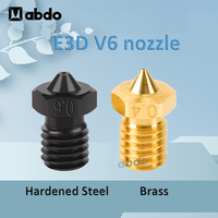 3D Printer Parts E3D Nozzle 0.2/0.4/0.6/0.8mm Hardened Steel nozzles for Titan Extruder Prusa i3 MK3S+ MK4 E3D V6 Copper Nozzle