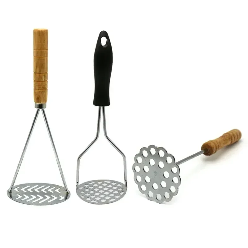 

Stainless Steel Potato Masher with Broad Mashing Plate for Smooth Mashed Potato Fruit Vegetable Tools Press Crusher for Cooking