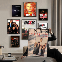 INXS Singer Movie Sticky Posters Whitepaper Sticker DIY Room Bar Cafe Posters Wall Stickers