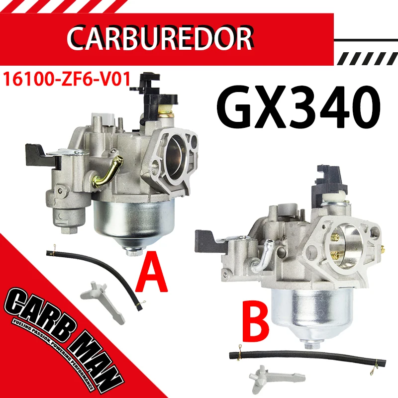 

Lawn Mower Garden Tool Carburetor For Honda GX270 GX340 GX360 GX390 GX420 11HP 13HP 16HP Engine Replace 16100-ZF6-V01 Carb