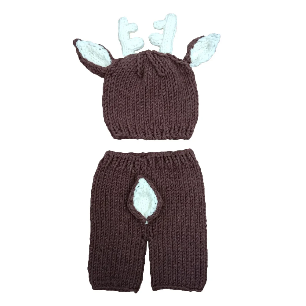 

Newborn Sweater Set Knitted For Baby Boy Girl Elastic Breathable Fabric Perfect For Photography Shoots Baby Shower