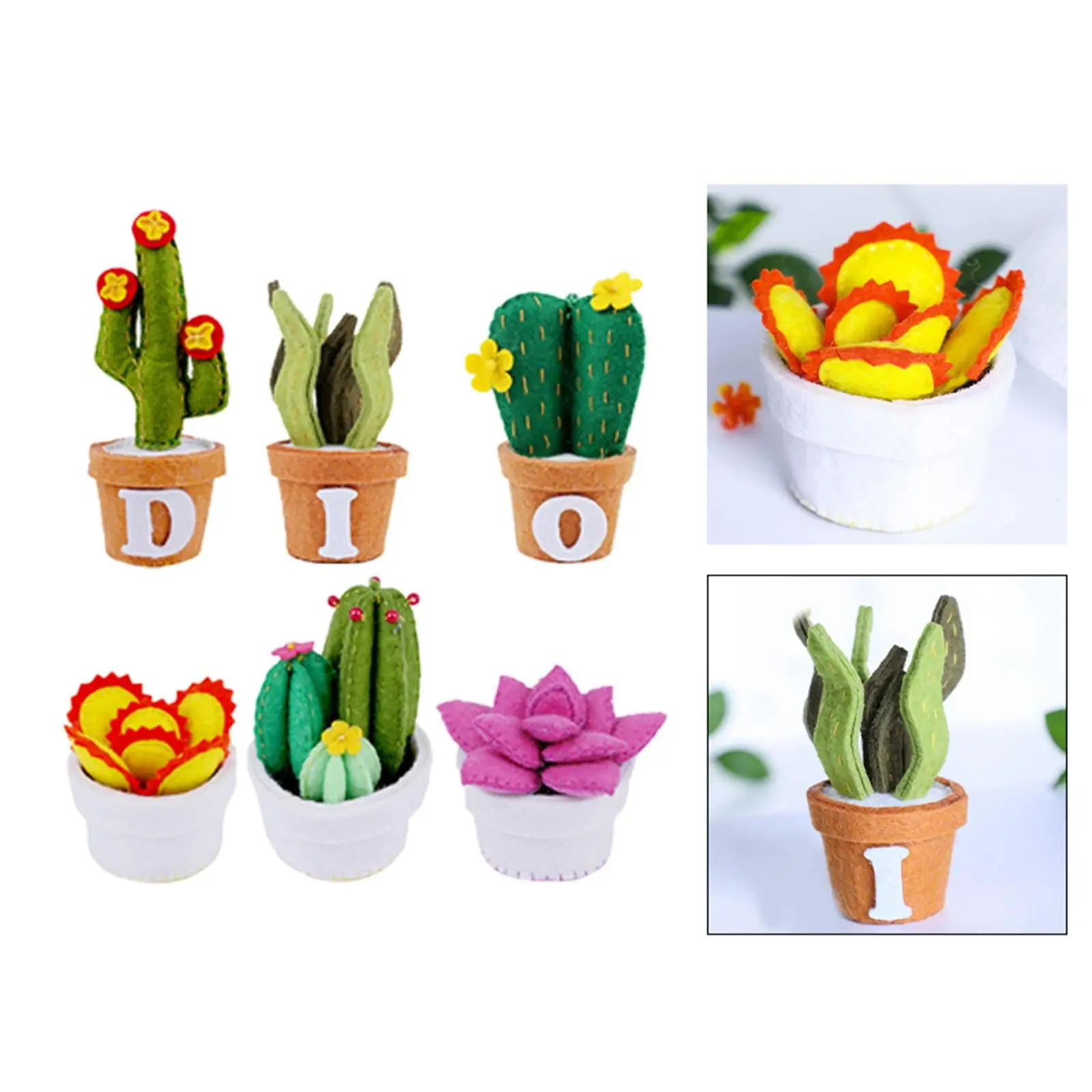 Small DIY Felt Material Kit , Day Gift ,Non Woven 3D Material Package for Halloween Children Room New Year Decoration