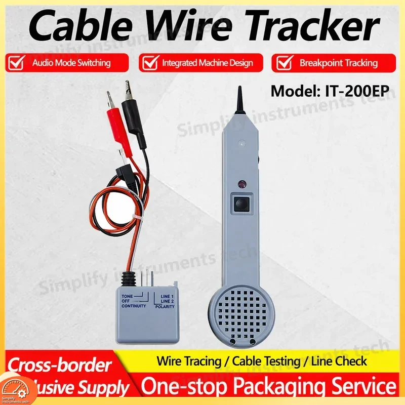 Network Cable Tester Wire Finder with Induction Amplifier Audio Generator 200EP 77HP2 Tracer for Ethernet LAN Coaxial