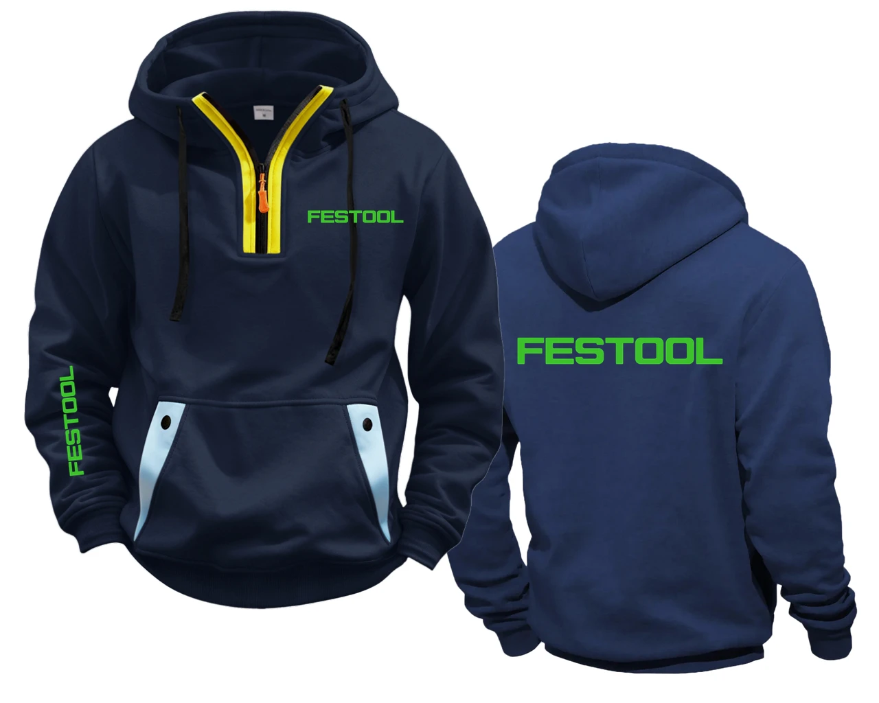 Festool Tools Semi-Zip Hooded Sweatshirt Men's Hoodies Sweatshirts Hoodie Fleece Men Hooded For Male Hoody Man Sweatshirt