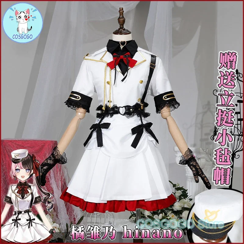 COSGOGO NIJISANJI Vtuber VSPO Hinano Tachibana Cosplay Costume Halloween Outfits Women New Suit Uniform