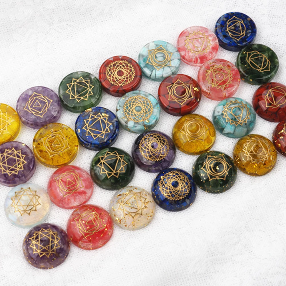 

2pcs Epoxy Mold Reusable DIY Silicone Seven Chakras Resin Decorative Crafts Jewelry Accessories Parts Handmade Gifts