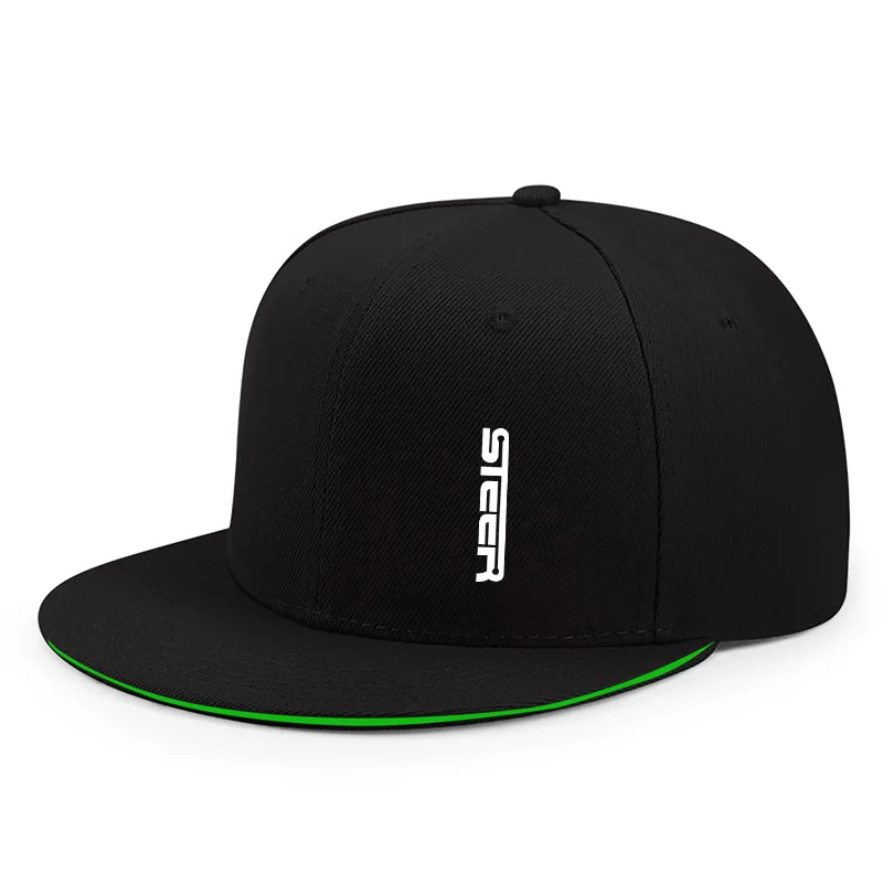 Geeignet für alle Jahreszeiten. Vielseitiger, lässiger Trend. Damen-Baseballkappen mit flacher Krempe. Outdoor-Straße, personalisierte Herrenhüte – Detail 5