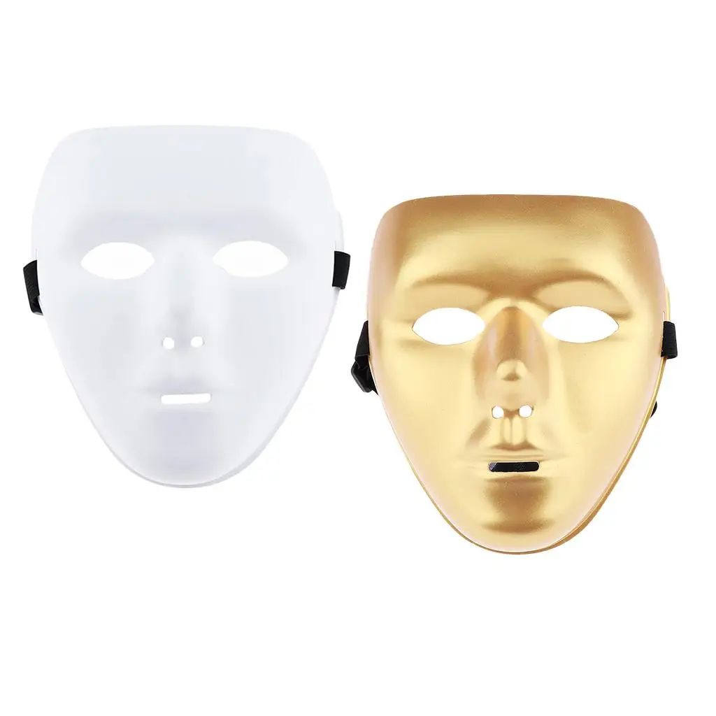 Masquerade Phantom Mask Realistic Adult Horror Mask Carnival Painting PVC Mask for Halloween Event