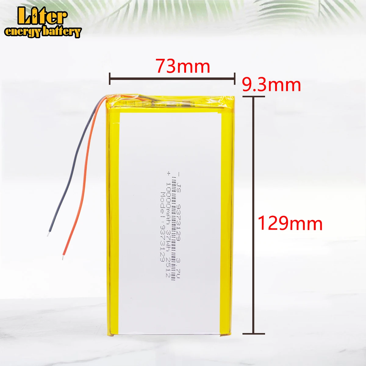 37Wh 9373129 3,7V 10000mAh Wiederaufladbare Lipo-Polymer-Batterien für Spielzeug, Powerbank, GPS, Lichter, DIY