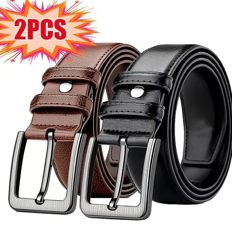 New High quality men's belt casual fashion business luxury brand belt Jeans Versatile Decorative Belt for men image 2