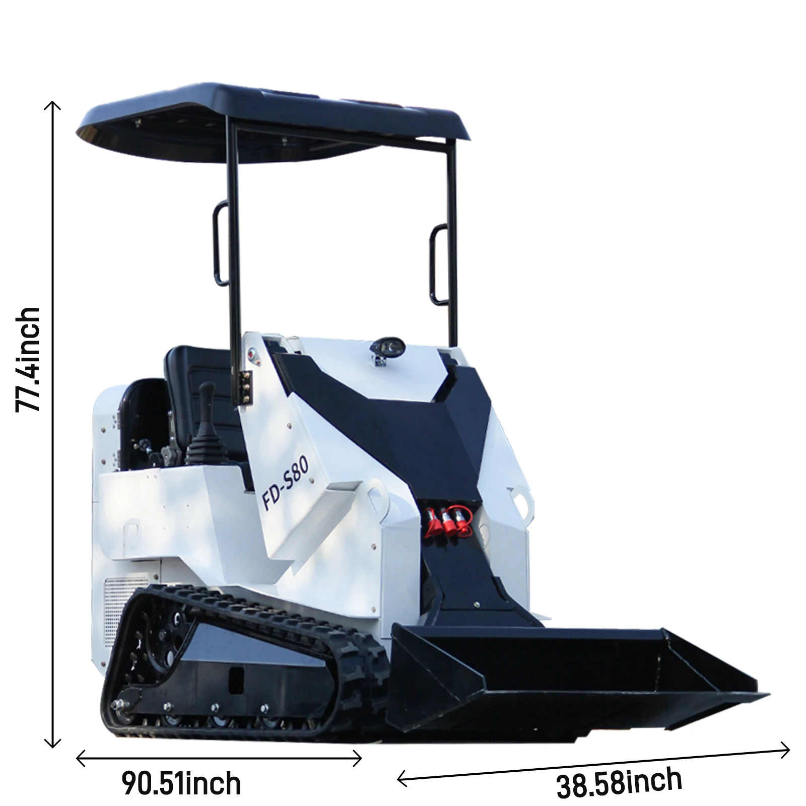 Nuovo mini minipala su 245, cingolato da 13,5 hp personalizzato, cavalcabile con baldacchino, minipala multifunzionale