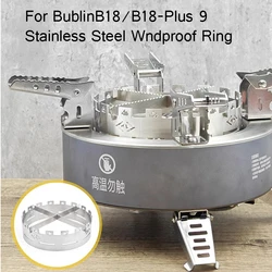 For Bulin B18/Plus 9 Portable Special Stainless Steel Windproof Ring Outdoor Picnic Gas Stove Wind Guard Windshield Accessories