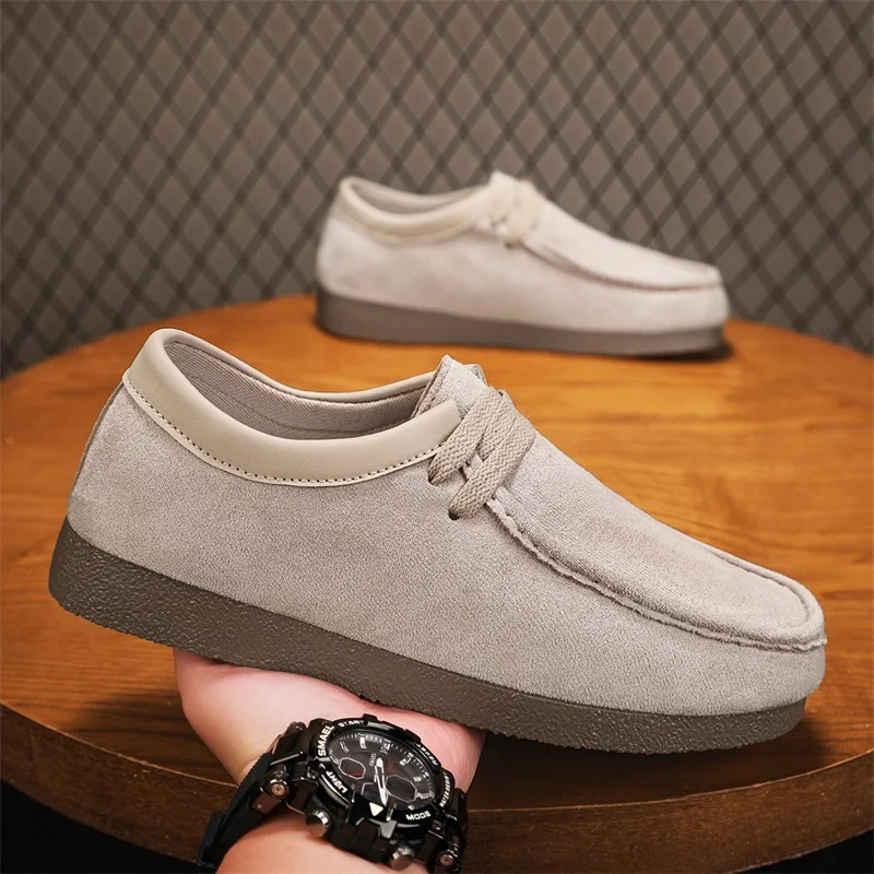 

Ботильоны в стиле ретро, повседневная кожаная обувь, мокасины из воловьей кожи, мужская обувь в стиле ботинок для вождения