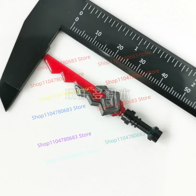 Klocki MOC Miecz Ducha Ognia Figurka Mini Model do Składania Element Dekoracyjny Akcesoria Anime Kolekcjonerska Zabawka Prezent