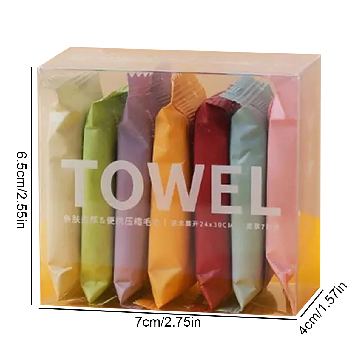 

7/14pcs/box Disposable Washcloth Portable Travel Towel Thickened Compressed Face Cleansing Beauty Square Towel Washcloth