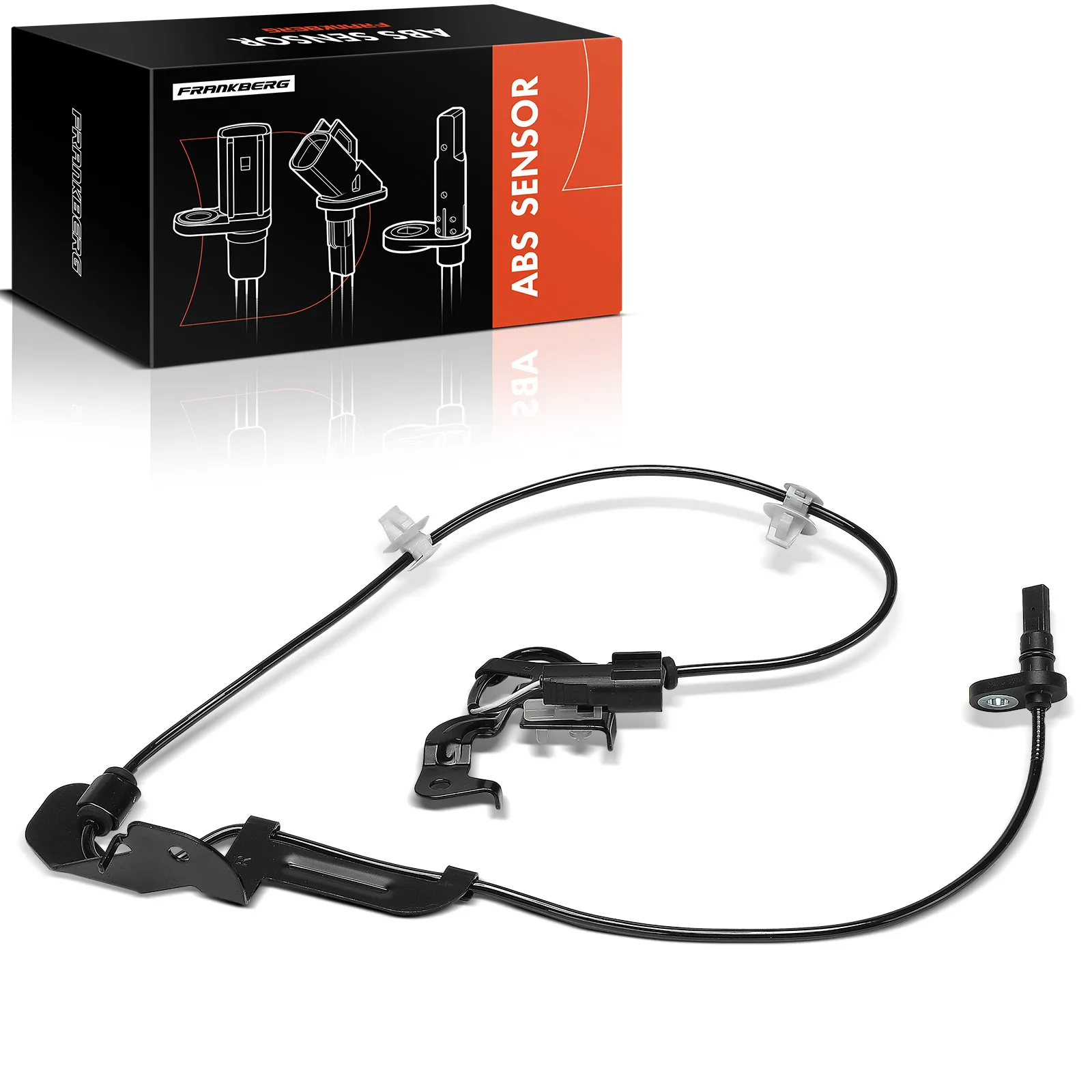 Frankberg 1x ABS Sensor Vorderachse Rechts für Ford Ranger TKE 2.0L 2.2L 3.2L Bj ab 2011 1813994 DB392C204AD 5243388 DB392C204AC