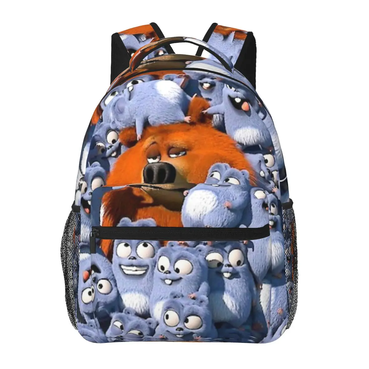 

Grizzy And The Lemmings Student Backpack School Bag Hiking Travel Daypack for Boys Girls Fashion Bookbag Shoulder Bags