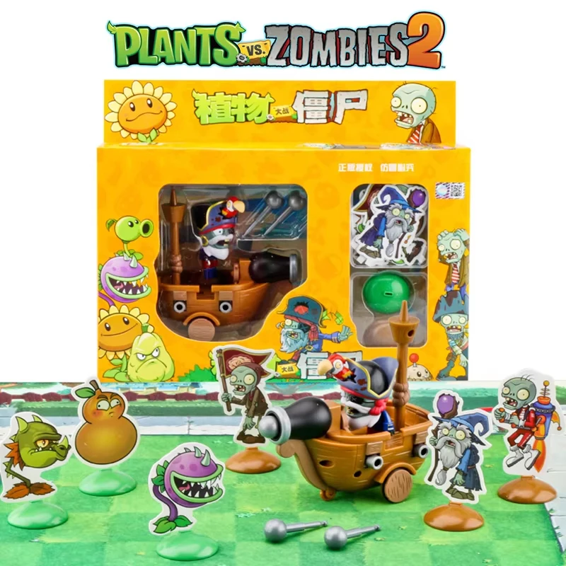 Juego de Juguetes Plants Vs Zombies 2, Barco Pirata, Figuras de Acción, Juego de Batalla, Modelo de Juego, Personaje de Juego, Regalo para Adolescentes